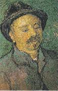 Vincent Van Gogh Portrait of a one eyed man painting